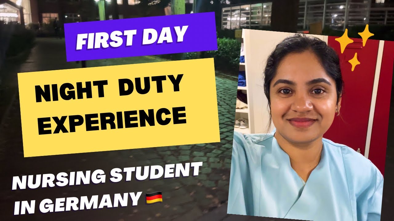 My first night duty experience#hopital |how many night duty/#nursingstudent #studentlife in Germany