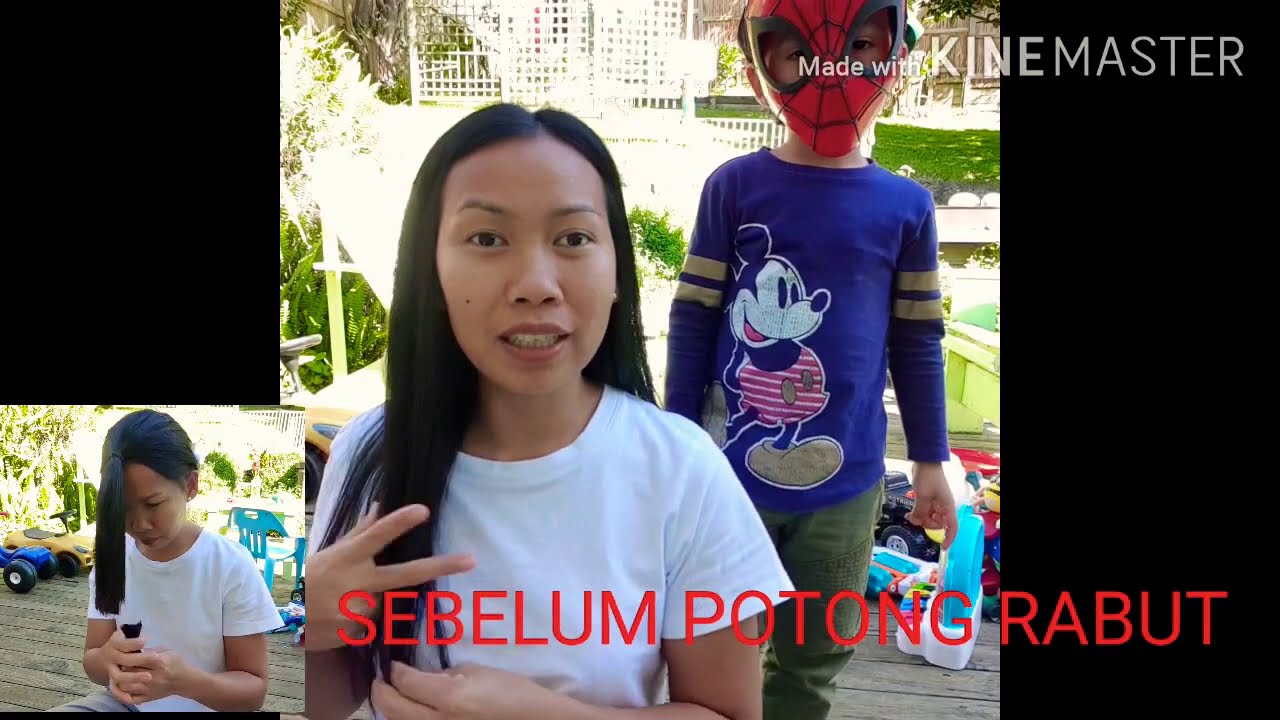 Potong rambut || Potong rambut sendiri Di rumah || Di New Zealand daily-Annie vlog di Selandia Baru.