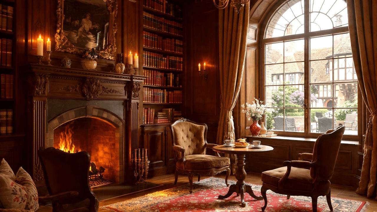 Warm Fireplace Lounge Jazz 🎷 Calm Instrumental Background Music for Work, Focus and Relax