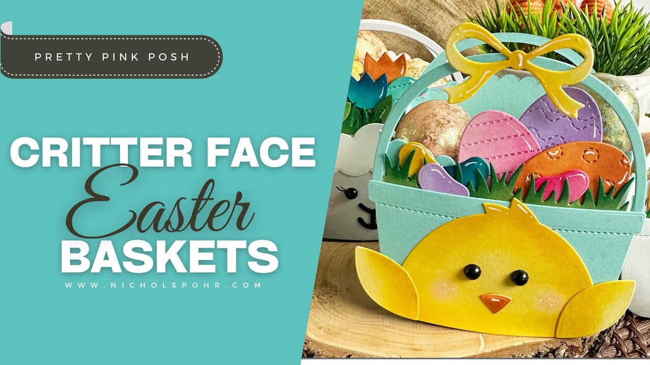 CREATE Your Own CRITTER FACE Easter Baskets from Paper!