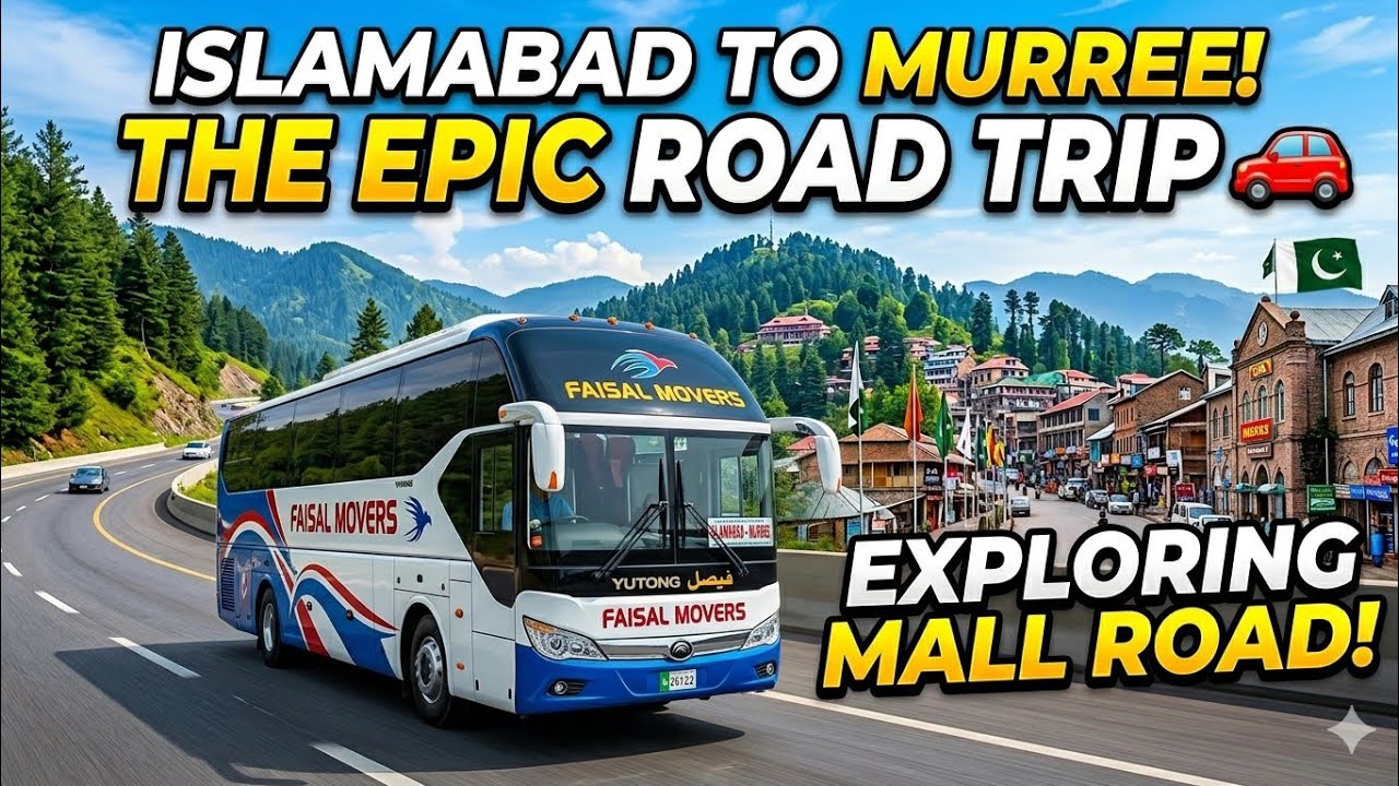 Islamabad to Murree Road Trip! 🚗 | Exploring Mall Road