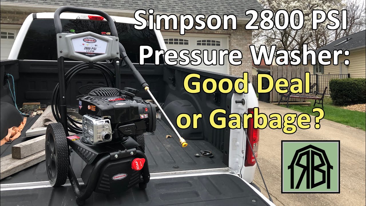 ОБЗОР: Мойка высокого давления Simpson от Sam's Club. 2800 фунтов на кв. дюйм, 2,3 галлона в мину...