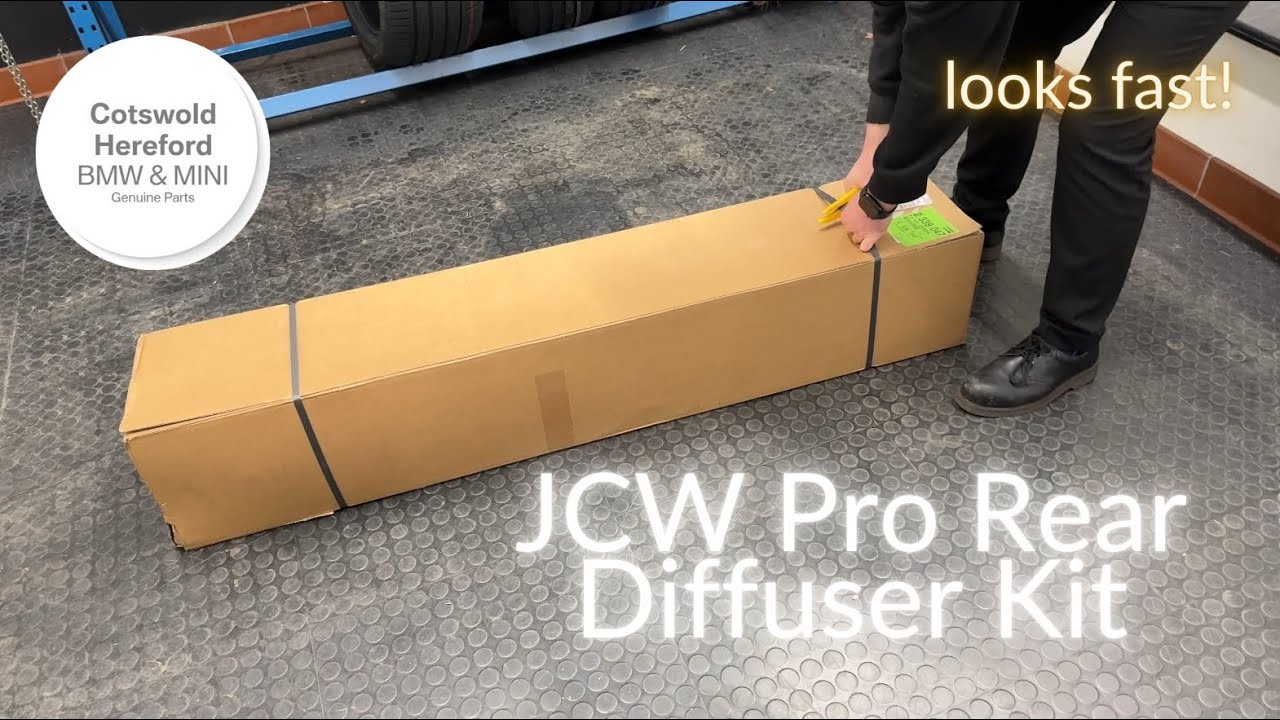 Genuine MINI JCW F56/7 Rear Aerodynamic Diffuser Components Non PDC Unboxing