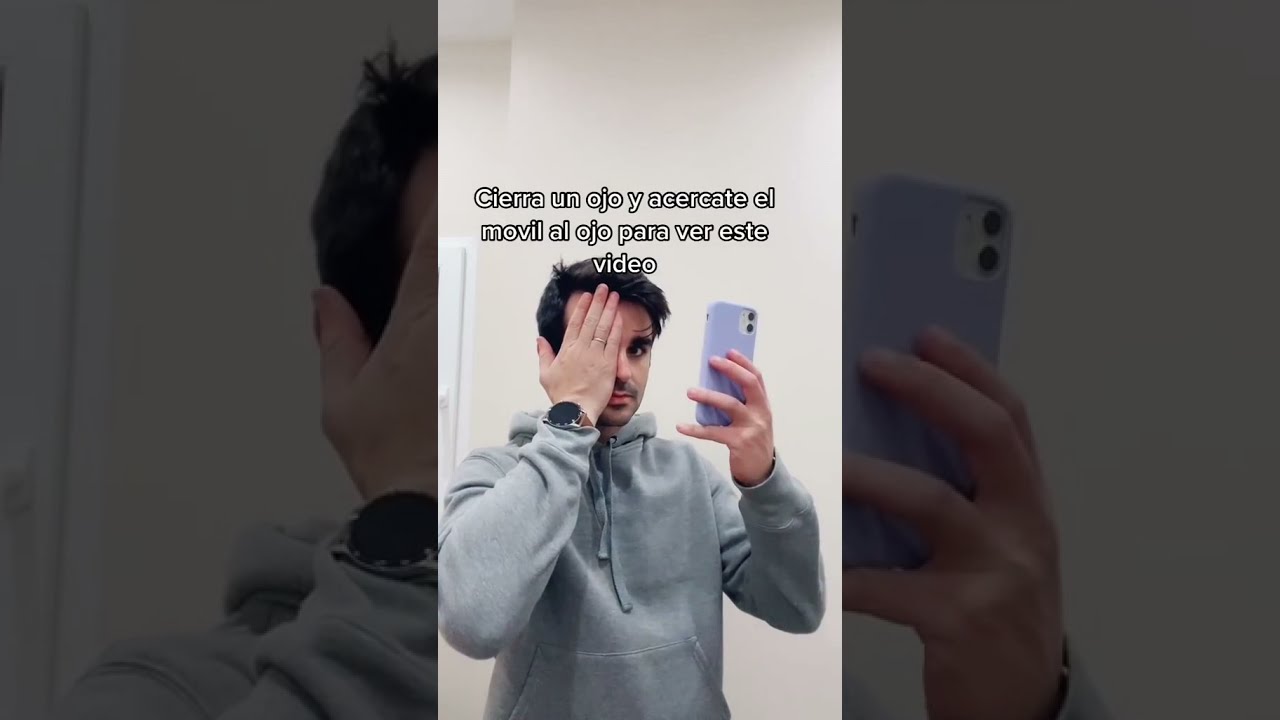 Cierra un ojo y acerca el m&oacute;vil para ver este v&iacute;deo