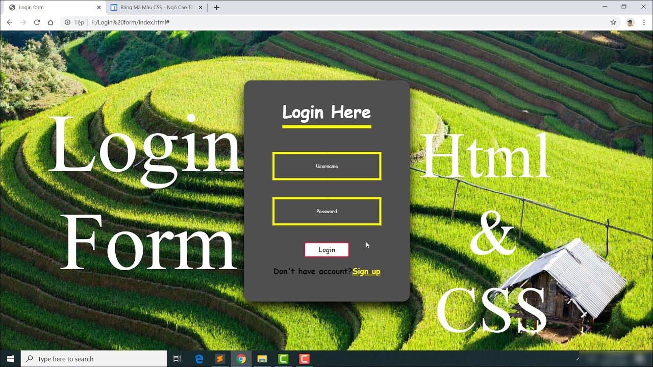 How To Create Beautiful Login Form with HTML & CSS | HTML | CSS