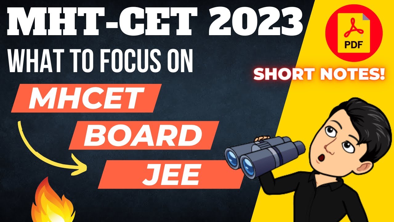 MHT CET 2023 🔥 MHT-CET 2023 What to do now? MHT-CET vs JEE vs Boards 😍 #mhtcet2023 Strategy
