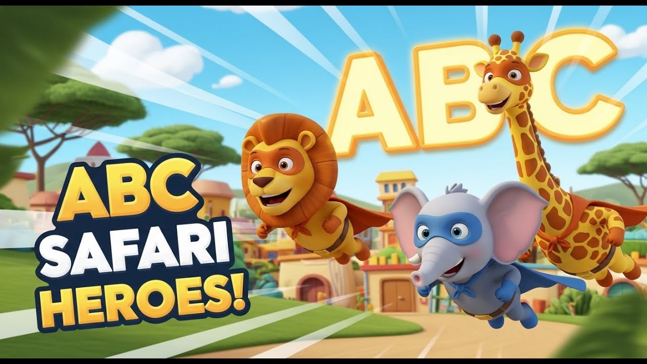 ABC Safari Superhero Animal Song | Learn ABCs with DodoVerse | Fun Hero Alphabet Adventure for Kids
