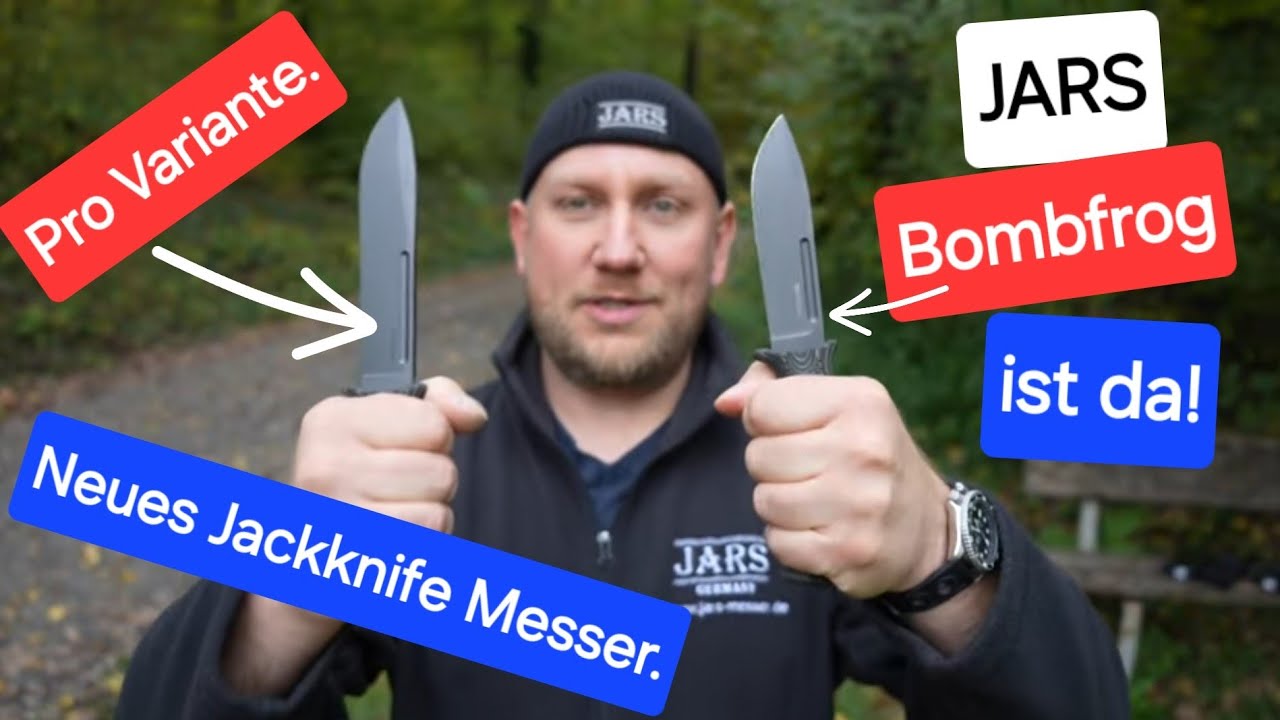 JARS Bombfrog+Pro ist da!! Erste Präsentation von neuen Jackknife Messer @BOMBFROG