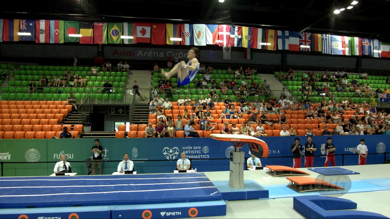 CHUBENKO Oleg (KAZ) - 2019 Artistic Junior Worlds, Gyor (HUN) - Qualifications Vault 2