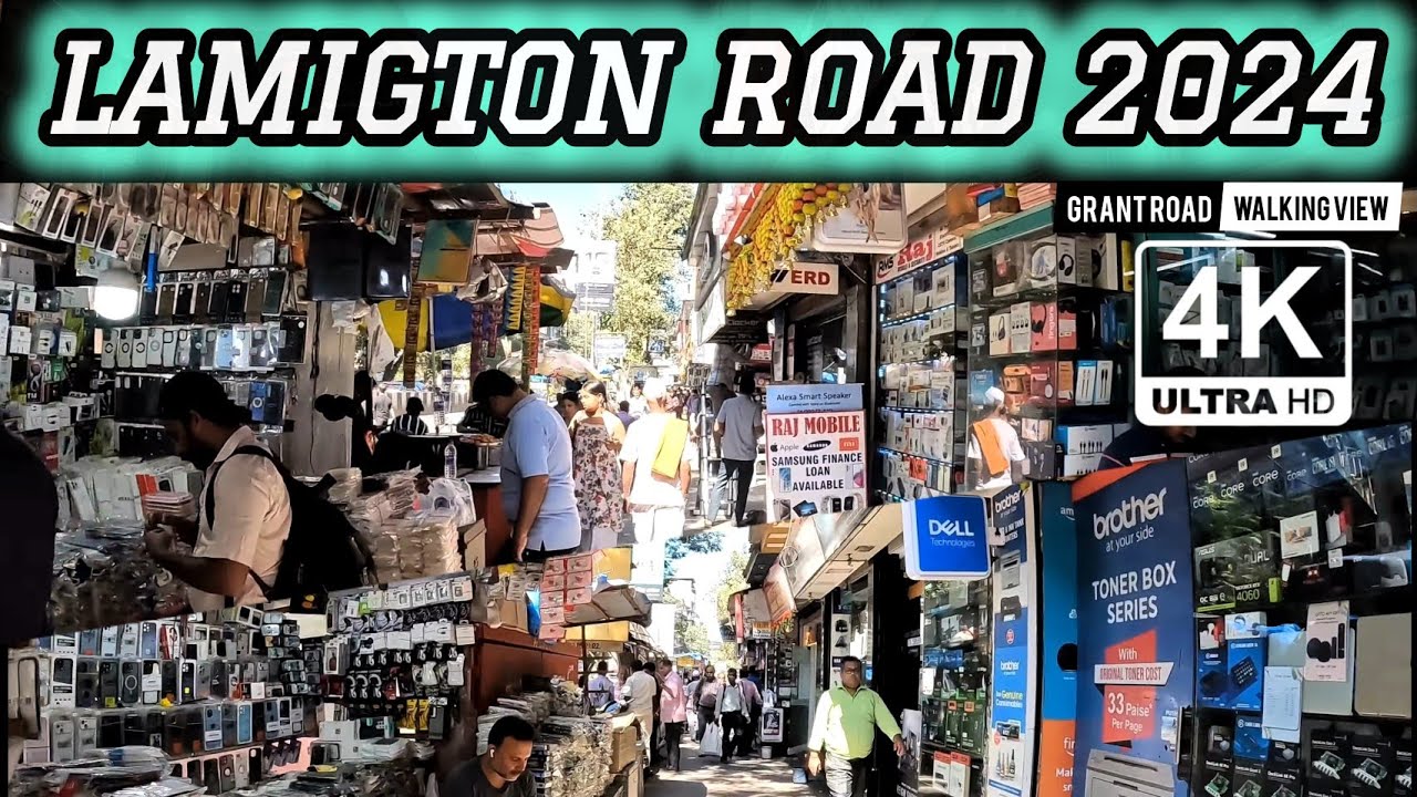 Mumbai |Lamigton Road | Grand Road | Grant Road Station Walking View 2024 | Mumbai, India |free walk
