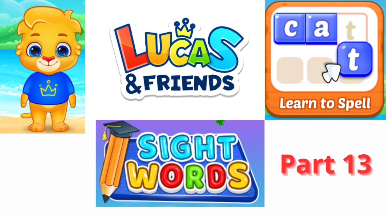 Learn to Spell Sight Words for Kids | Lucas & Friends | Fun Learning Kids Game Part 13
