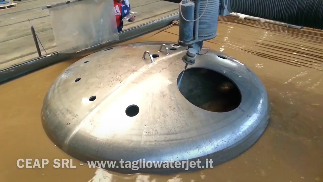 Taglio WaterJet Fondo Bombato Alloy59