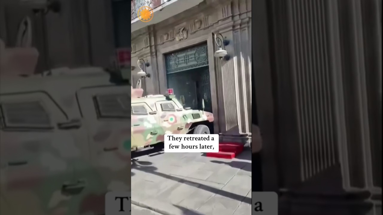 Video shows apparent attempted coup in Bolivia #shorts