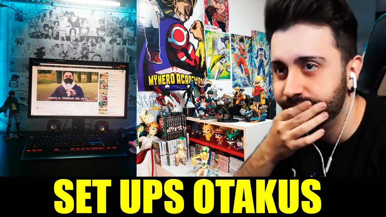 WADE OTAKU REACCIONA A VUESTRAS SET UPS OTAKUS (HABITACIONES OTAKUS) | SET UPS ANIME, FIGURAS ANIME