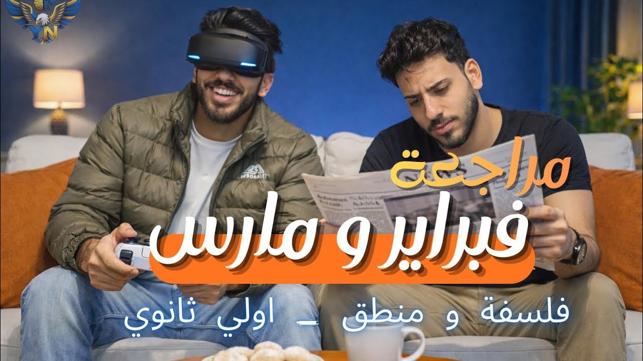 مراجعة شهر فبراير و مارس | في الفلسفة و المنطق | للصف الأول الثانوي | 2026 | بكالوريا | عام | ازهر 