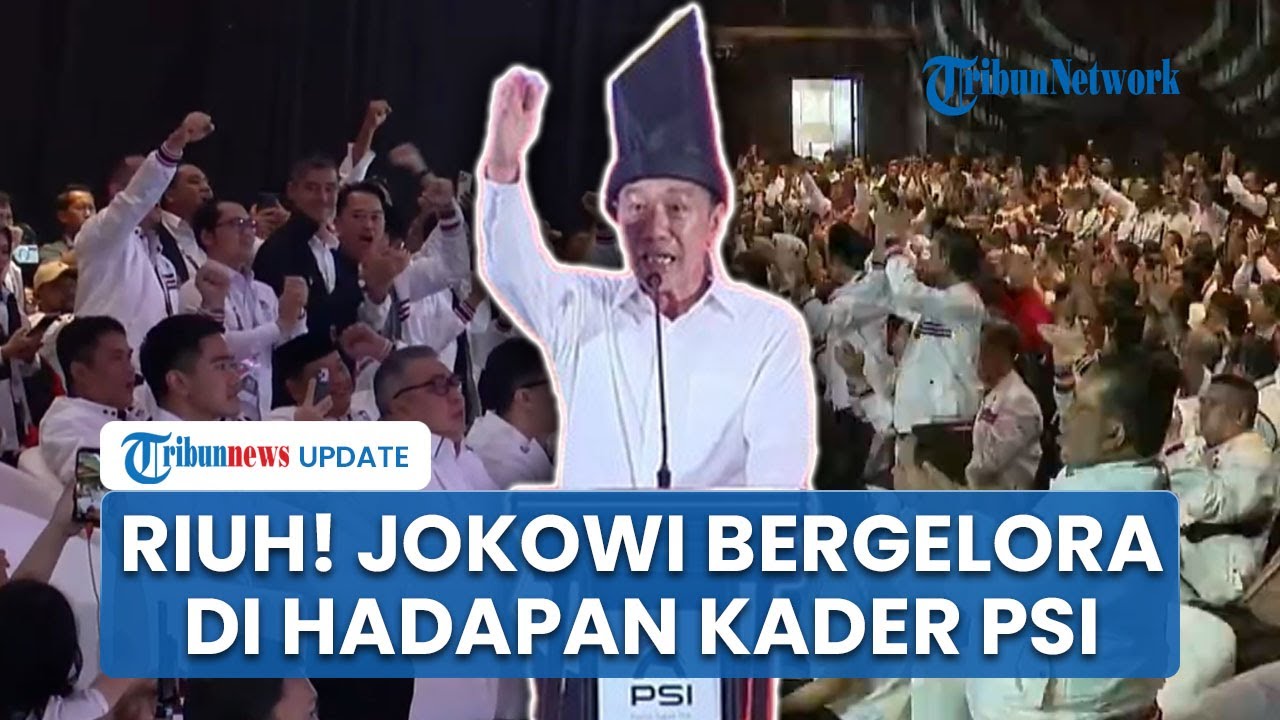 Momen Jokowi Bergelora di Depan Kader, Tegaskan Kerja Keras demi PSI: Semakin Banyak yang Mau Gabung