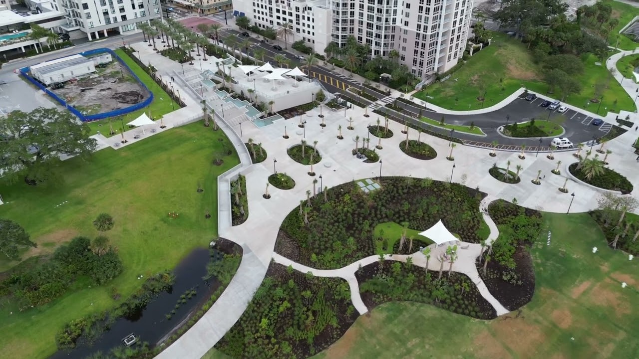 Coachman Park Clearwater Florida Aerial