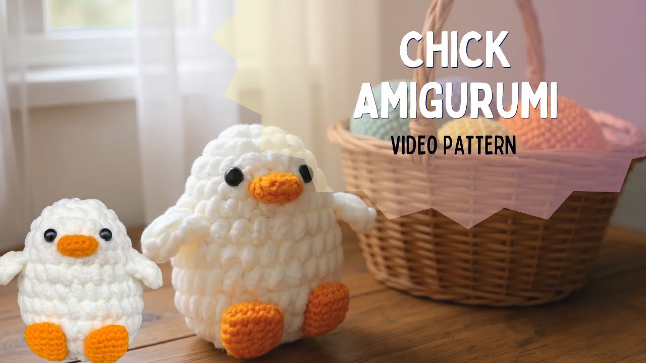 How to make a Plushie Chick Amigurumi | Beginner Friendly | No Sew Plushie 