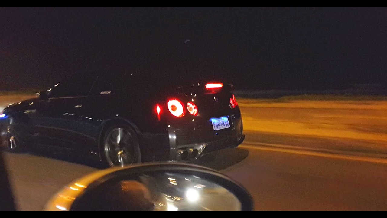 BSRtv - Nissan GTR acelerando tudo na Barra  HD 1080