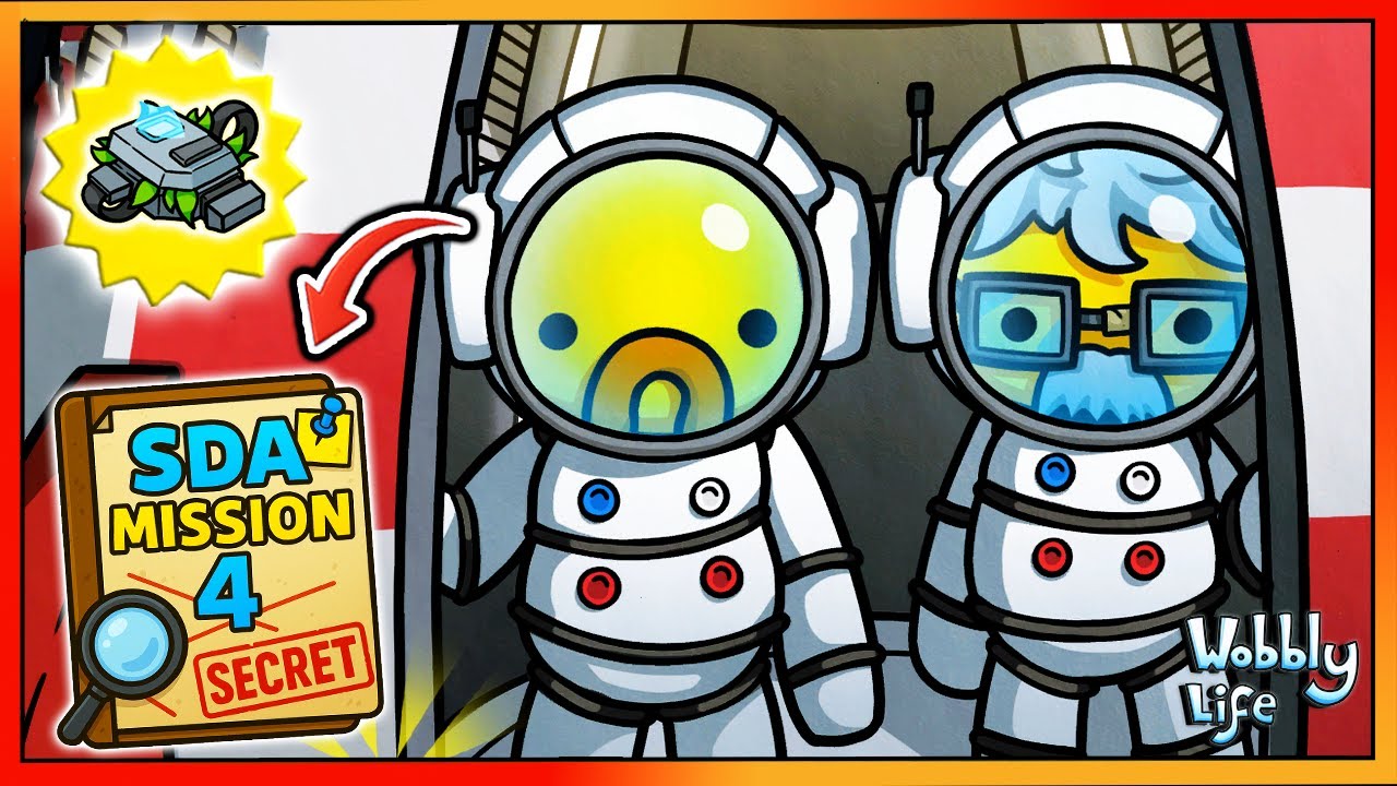 WOBBLY LIFE SPACE UPDATE SECRET: Detektiv Mission 4 auf dem MOND! 🌕🕵️ Tarnvorrichtung freischalten!