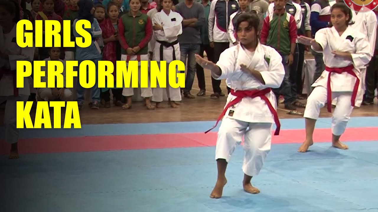 Girls Performing KATA - Victory Day Karate Championship 2018