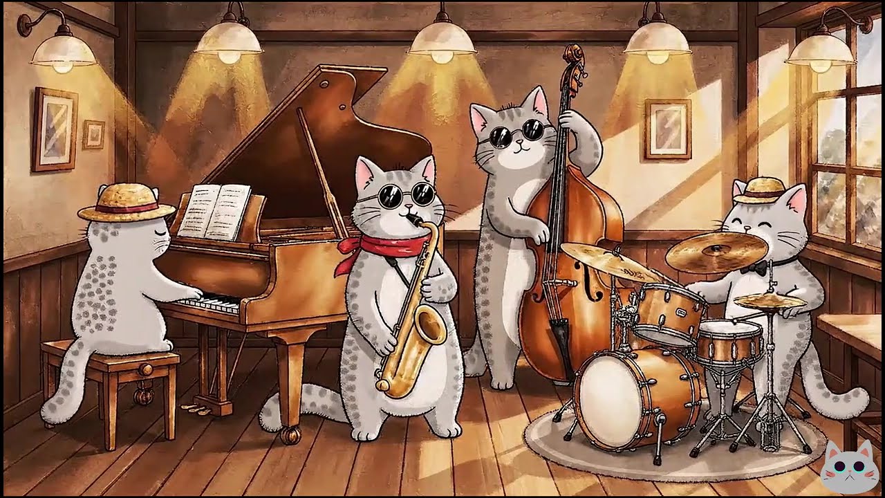 Cimi’s Midnight Winter Jazz ❄️🐾 | Soft Sax & Cozy Lo-Fi for Calm Nights