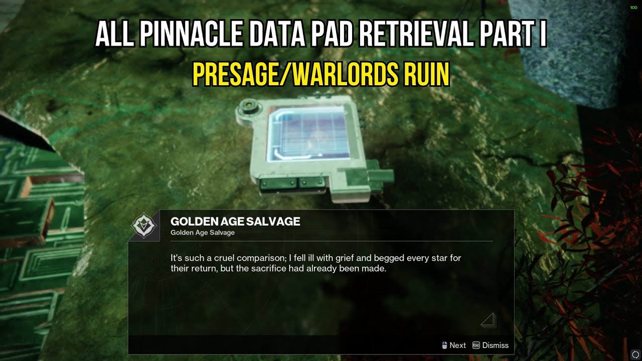All Pinnacle Data Pad Retrieval Part I Locations - Presage/Warlords Ruin