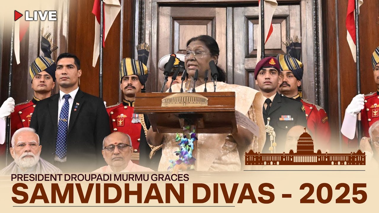 President Droupadi Murmu graces Samvidhan Divas - 2025 at Central Hall of Samvidhan Sadan, New Delhi