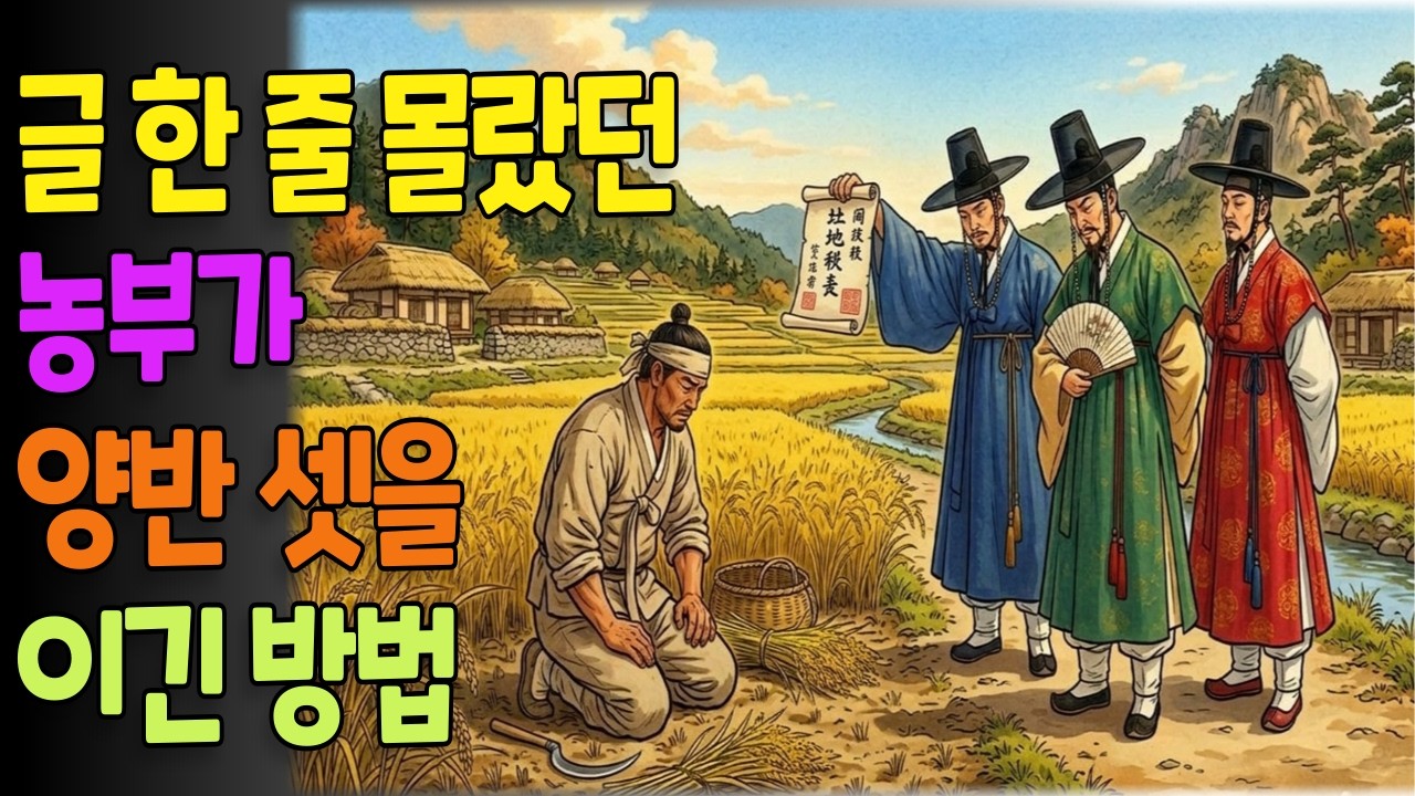 글 한 줄 몰랐던 농부가 양반 셋을 이긴 방법