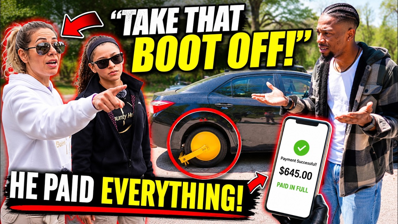 Booted Driver Gets Hostile After Learning He Owes The City Money
