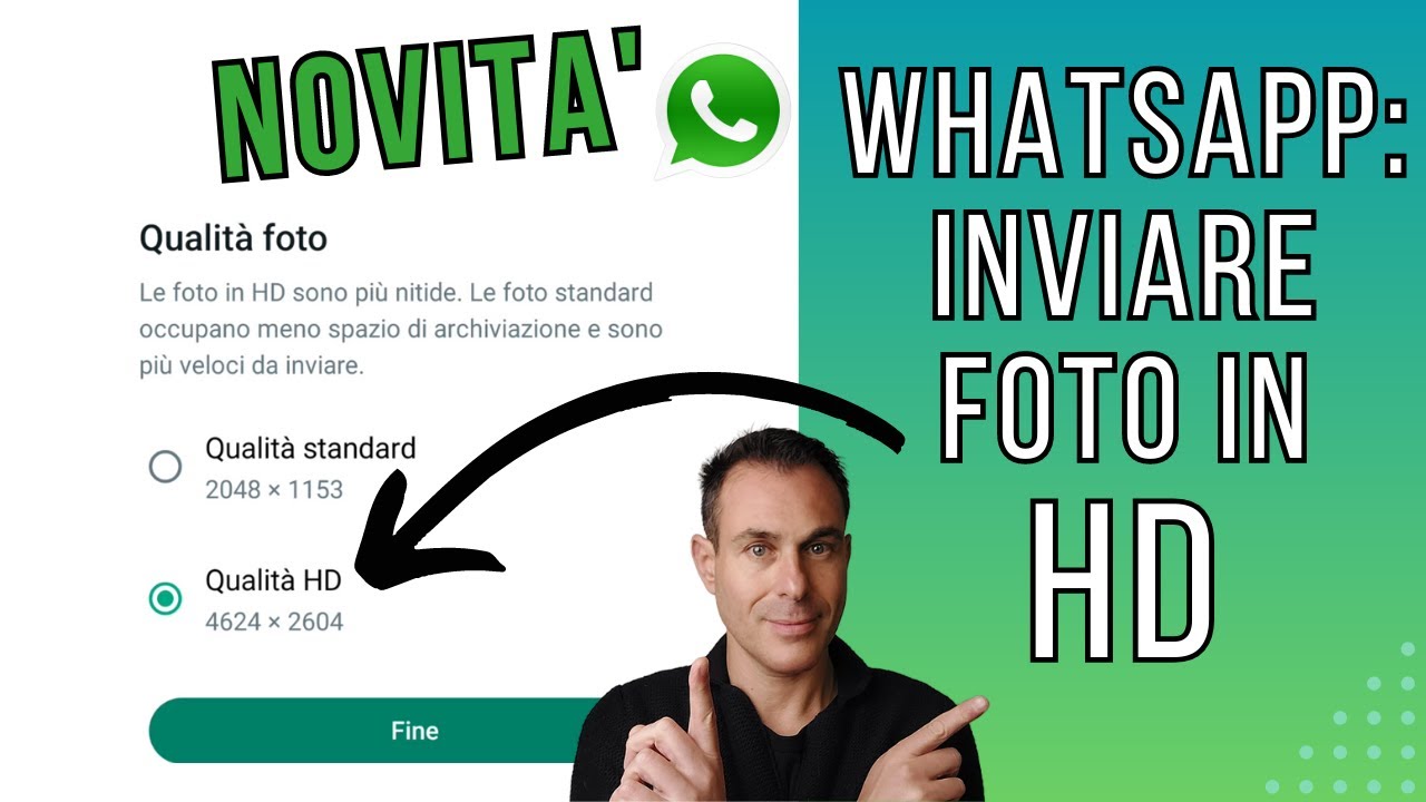 Invia foto in HD con WHATSAPP, nuova funzione!