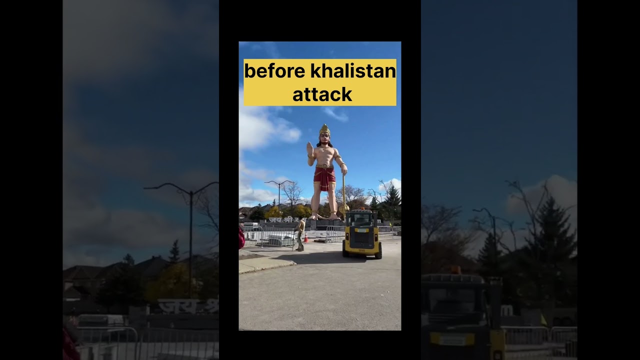 Khalistan attack on hindu temple #hindu#canada#attack#khalistaNi#reels
