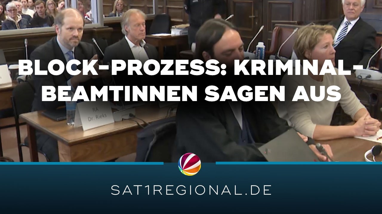 Block-Prozess: Kriminalbeamtinnen sagen aus