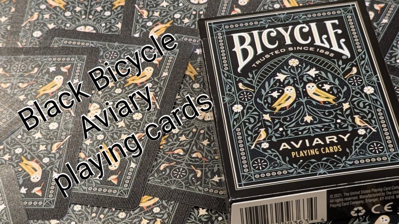 Daily deck review day 271 - Black Bicycle Aviary playing cards