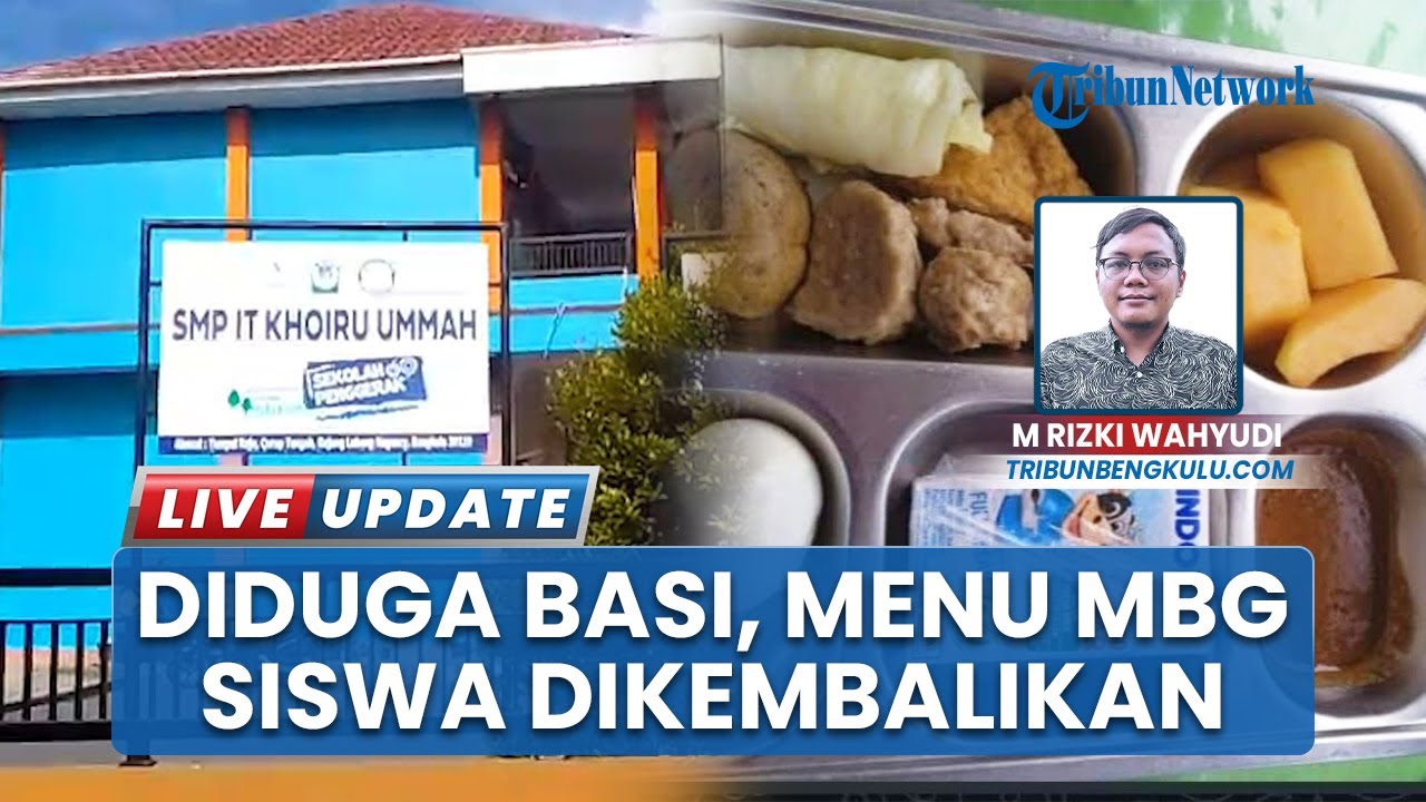 Tercium Bau Tak Sedap & DIduga Basi, MBG untuk Siswa SMP IT KU Rejang Lebong Dikembalikan