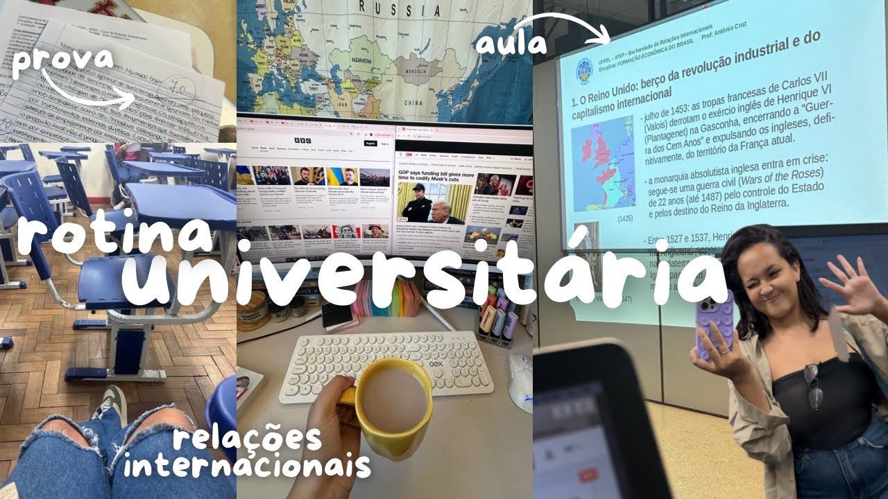 1 semana REALISTA na faculdade | prova, trabalho, seminário & relações internacionais🗺️🎓