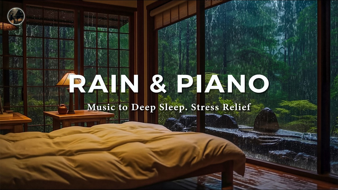 Soothing Piano with Soft Rain 🎶 Healing Music to Calm the Mind, Soothe the Soul and Sleep Deeply