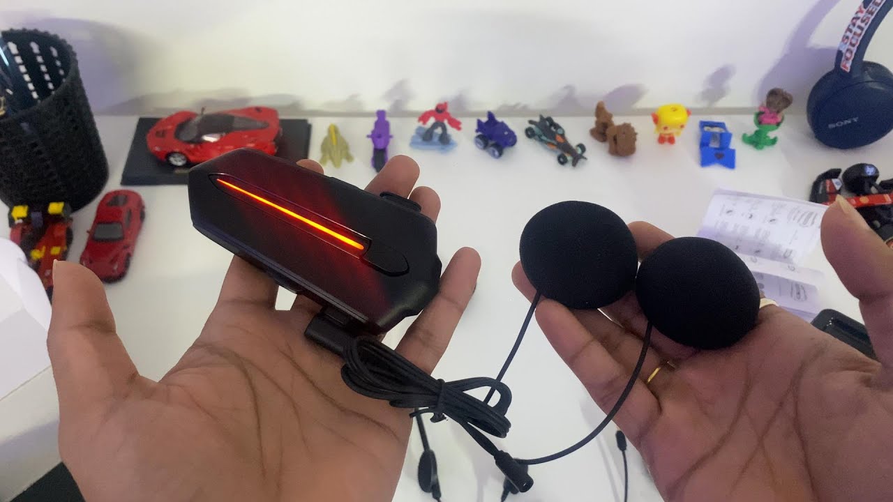 EDYELL C5S Helmet Bluetooth device unboxing | Heavy bass l Universal | Bikers