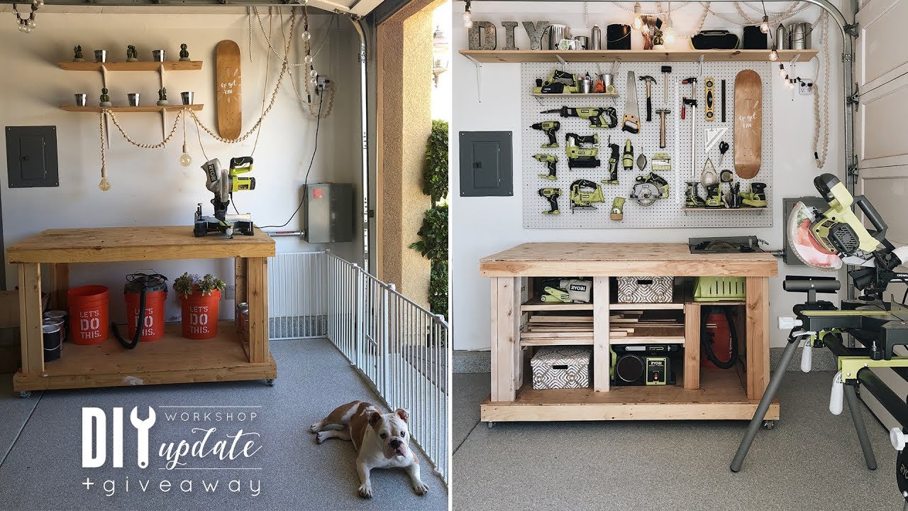 DIY Workshop Update + How to Use a Circlar Saw | Almost 100K Giveaway!