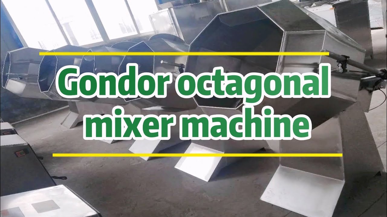 Gondor Octagonal Mixer Blender Coating Machine - Food Processing & Snack Flavoring