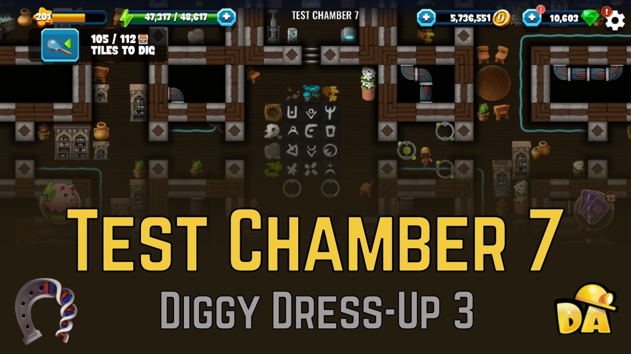 Test Chamber 7 - Diggy Dress-Up 3 - Diggy's Adventure