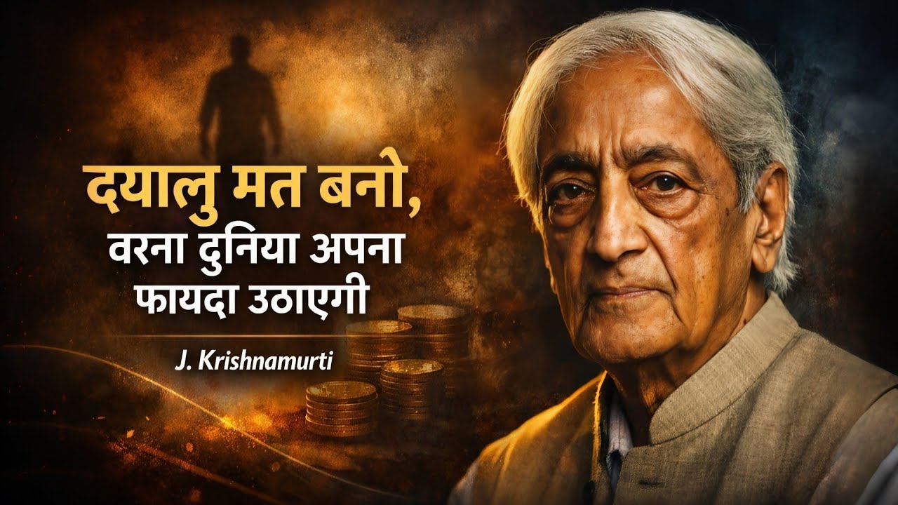 Don’t Be Too Kind — The Harsh Truth by Jiddu Krishnamurti