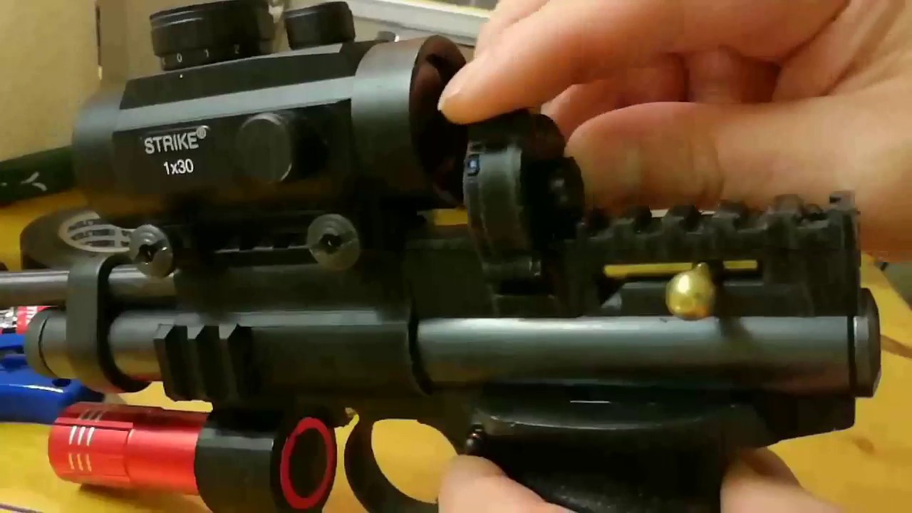 Testing my new magazine for Crosman 2240 air gun