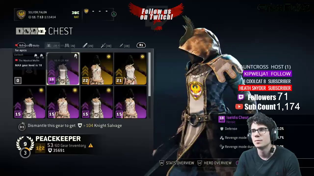 LIVE | SEASON 2 COUNTDOWN | For Honor [PS4] | Nico