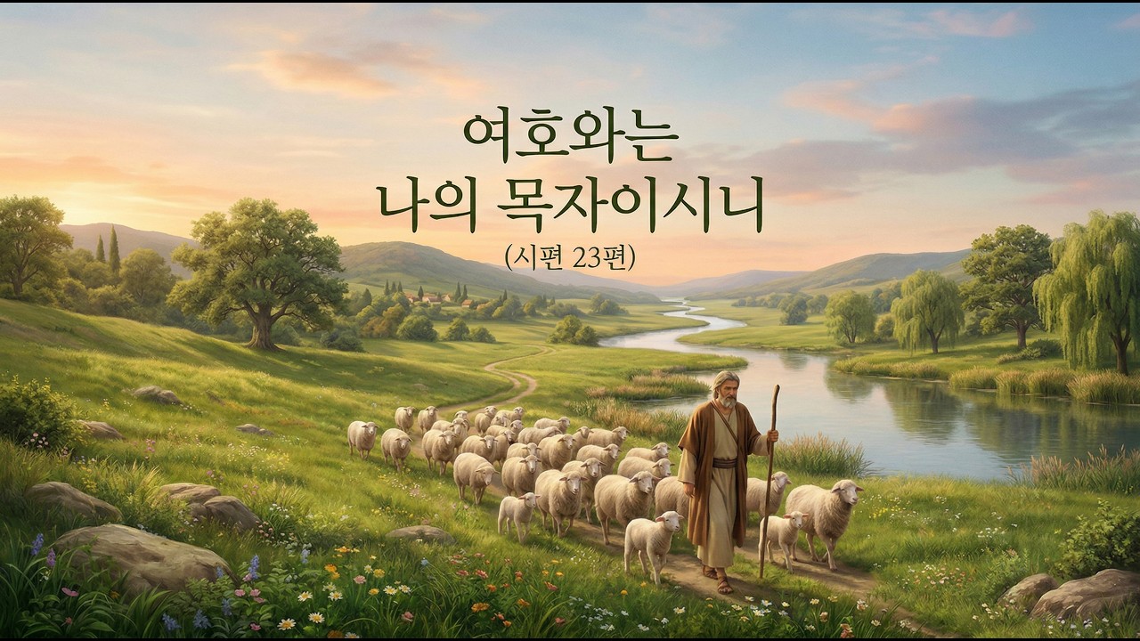 시편 23편: 여호와는 나의 목자 (Eng/Esp/Jpn/Heb/Per)  시편 23편 뮤직비디오 5개국어 자막 포함