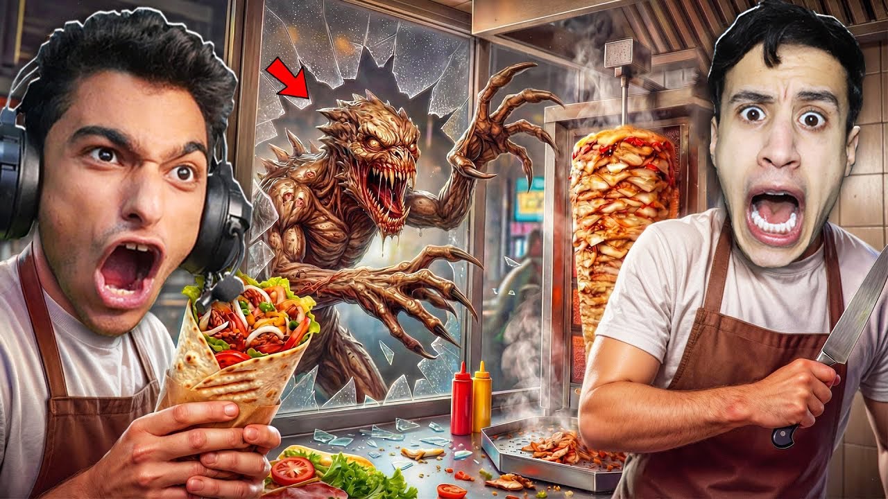 رجعنا مطعم الشاورما… لكن الأشباح كانت مستنيانا!! 😨🧟‍♂️ (مع عبدو ماندو)