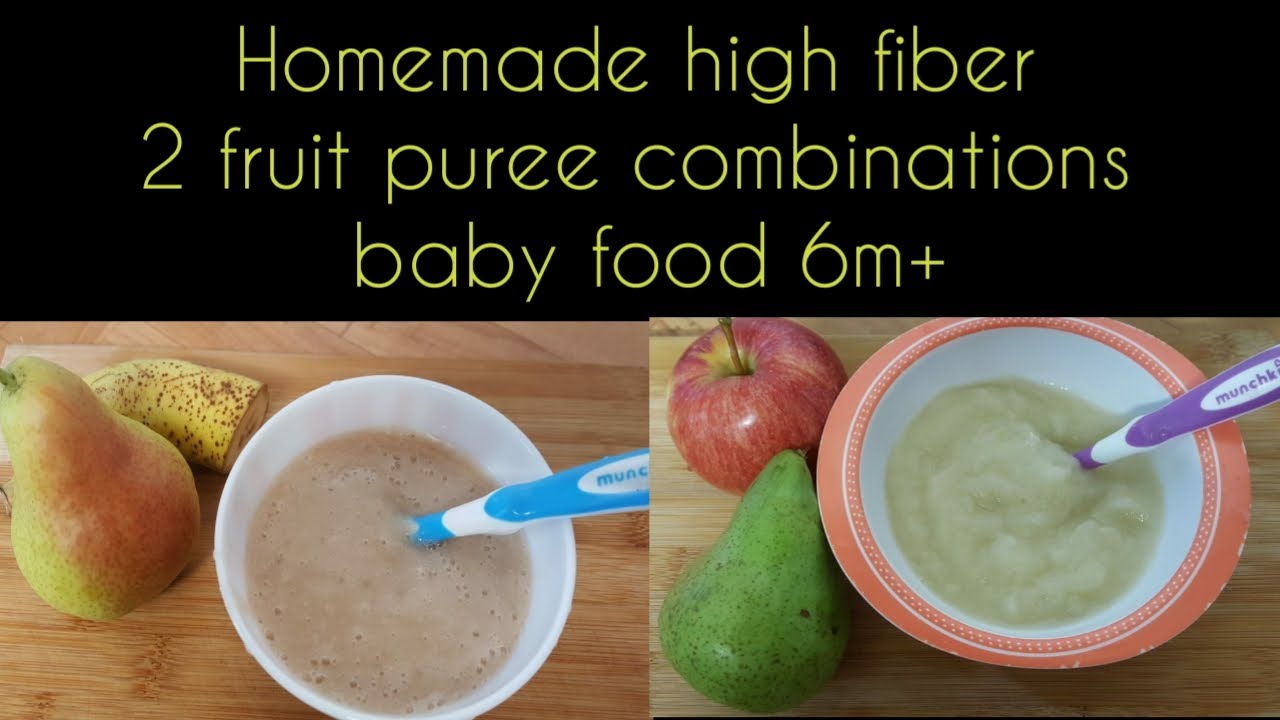 2 fruit puree combination 6months to 18 months babies|| apple pear puree 6m+|| pear banana puree 6m+