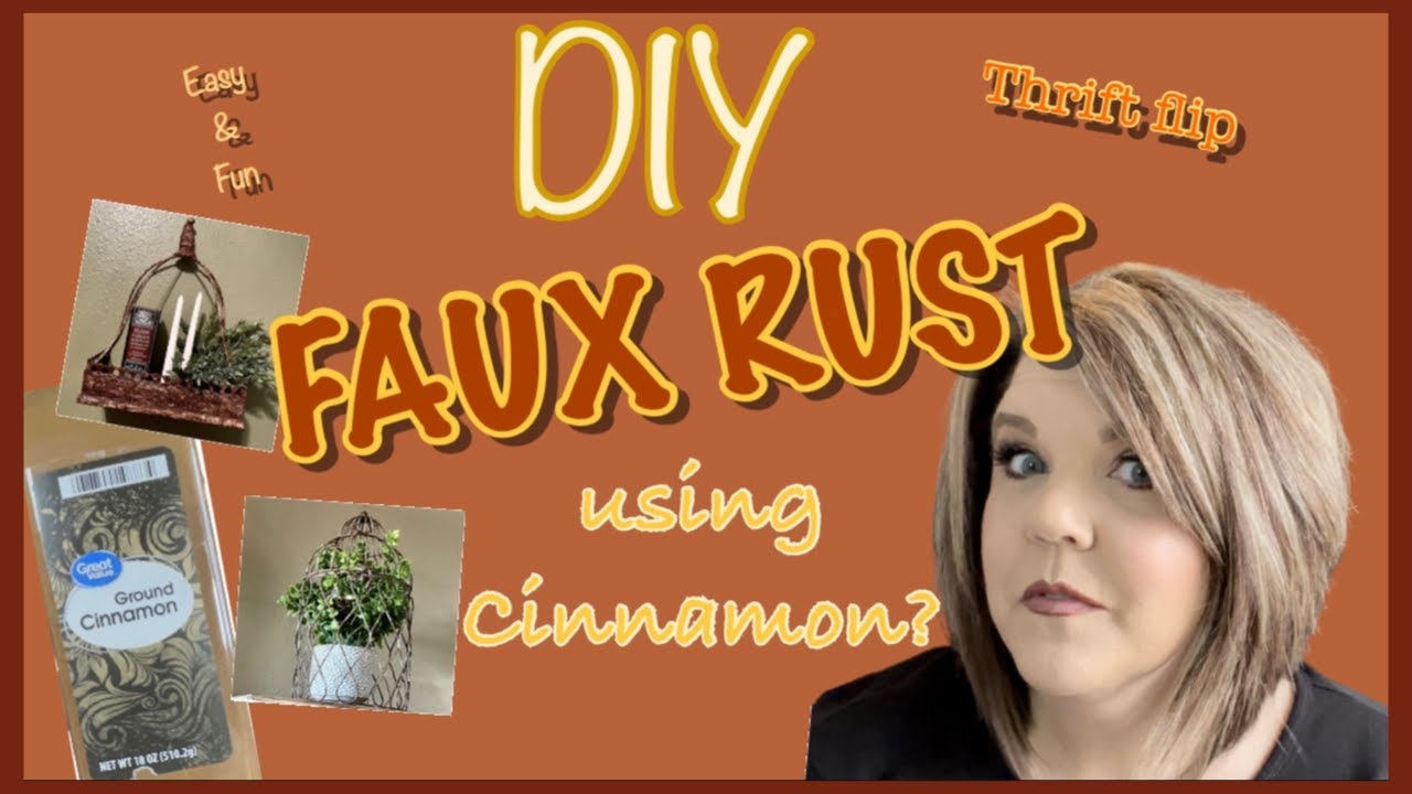 Искусственная ржавчина своими руками~с корицей?! #diy #thriftflip #fauxrust