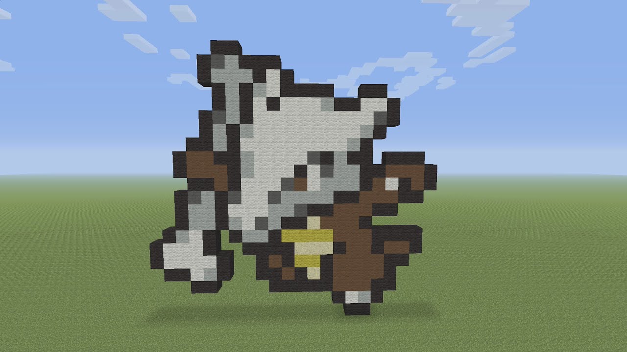 Minecraft Pixel Art - Marowak Pokemon #105
