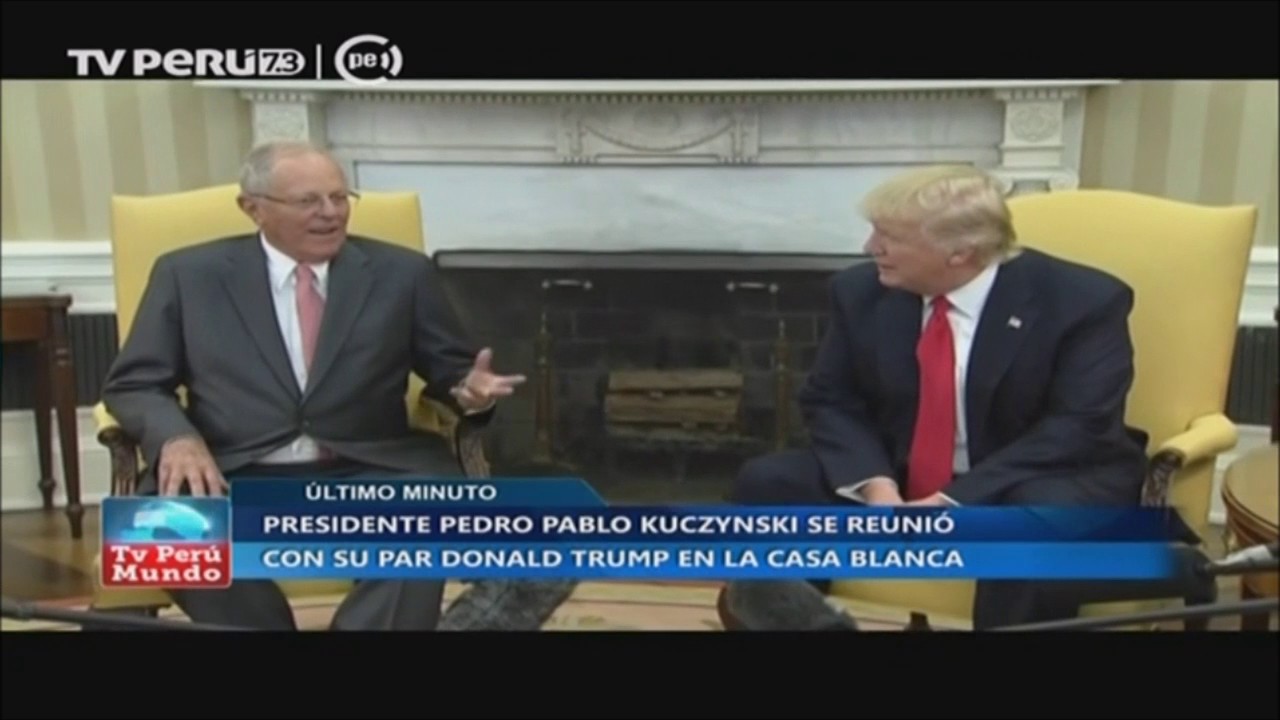 Presidente Kuczynski sostuvo reunión con su homólogo Donald Trump